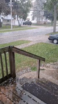 Hailstorm Hits Southern Wisconsin