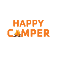 Three Rivers Happy Camper Sticker by YMCA Camp Eberhart