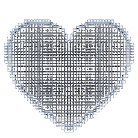 Shrilll love heart pixel aesthetic Sticker