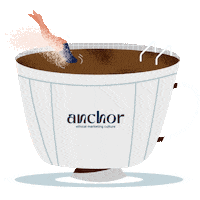 anchorgr coffee cup coffeelover anchor Sticker