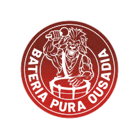 BateriaPuraOusadia mug samba bateria bpo Sticker