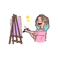 Happy Stars Sticker
