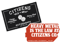 citizensatx citizens citizensatx citizensco austinvintage Sticker