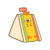 Sandwich Sticker by Miniso Canada