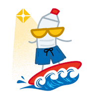 shopthousandmiles summer surfing recycled boardshorts Sticker