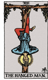 The Hanged Man Major Arcana GIF by Luna y el Tarot
