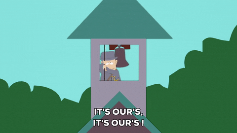 ringing bell tower GIF by South Park 