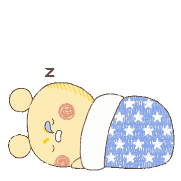 Tired Good Night Sticker by Simian Reflux