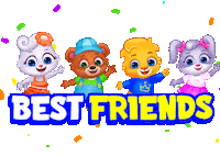 Best Friends Friendship Sticker by Lucas and Friends by RV AppStudios