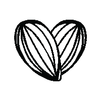 grounduppdx love heart almonds almond butter Sticker