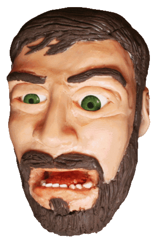 Scared Halloween Sticker by Trent Shy Claymations
