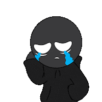 Depresivul sad cry stare depressed Sticker
