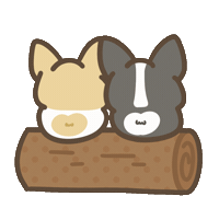 Chill Forest Sticker by corgiyolk