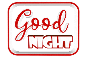 Good Night 3D Sticker by OpticalArtInc.