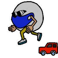 Taka Running Sticker