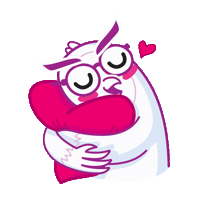 Griboed256 sweet glasses inlove odv Sticker