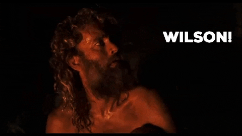 jamieway giphygifmaker wilson tom hanks castaway GIF
