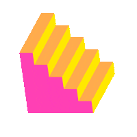 Spring Stairs Sticker by Pacific Arts Movement