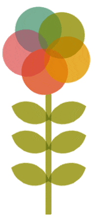 Spectrum Rainbow Flower Sticker by Folksy