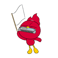 Waving Game Over Sticker