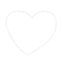 Heart 白 Sticker