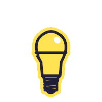 Klyqa yellow brand light lightbulb Sticker