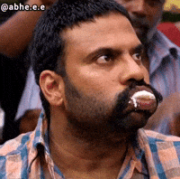 Funny Face Eating GIF