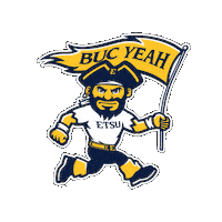 etsu_bucs tennessee buccaneers bucs bucky Sticker
