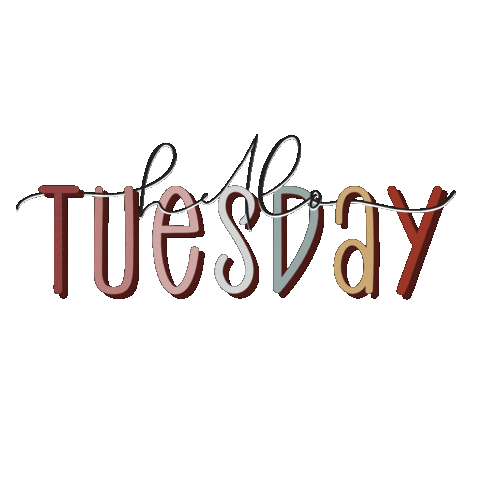 Tuesday Hello Sticker