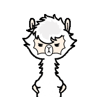Angry Sheep Sticker by OO-Kun