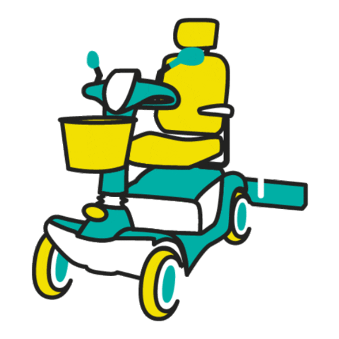 marketingcarttec scooter carttec cartteconwheels carttec on wheels Sticker