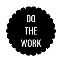 thriveartstudio work artist hustle mantra Sticker