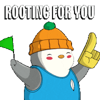 You Can Do It Good Luck Sticker by Pudgy Penguins