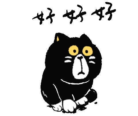 tempomeow giphyupload ok 貓 好 Sticker