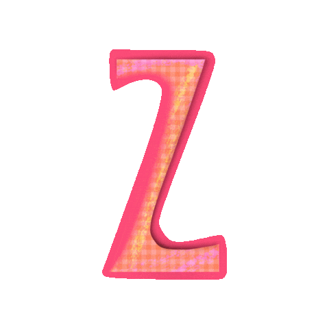 SignoritaChocolita pink typography z type design Sticker