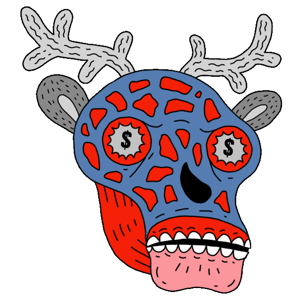 winter deer Sticker by TV channel 2x2
