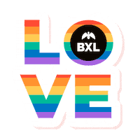 Gay Pride Rainbow Sticker by City of Brussels