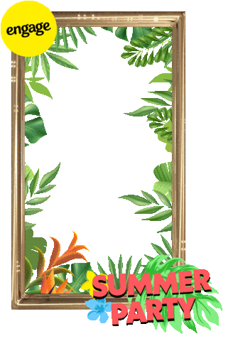 engageinteractiveagency summer festival frame leaves Sticker