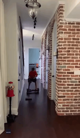 Kid Vacuums Georgia Home While Dribbling Ball