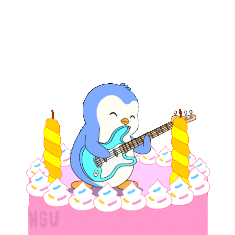 Happy Birthday Fun Sticker by Pudgy Penguins