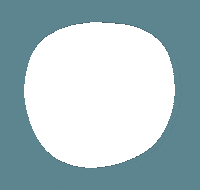 Maddisonshaedesign blue circle blob hole Sticker