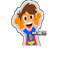 Happy We Did It Sticker by Cool School