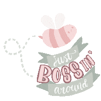 Boss Bee Sticker by Designmageriet