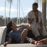 Friends Fist Bump GIF by 47 Meters Down Uncaged
