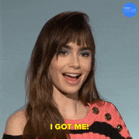 Lily Collins I Got Me GIF by BuzzFeed