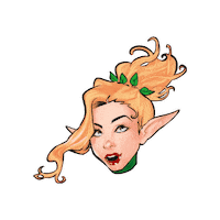 DDM_aRt fantasy fairy elves pointyears Sticker