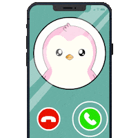 Calling I Love You Sticker by Pudgy Penguins
