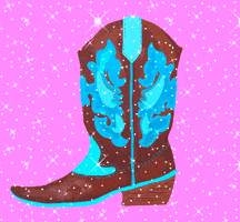daisylemonart pink country sparkles glam GIF