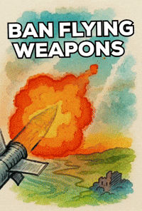 Ban Flying Weapons GIF by The LSD Hotel