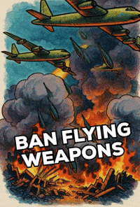 Ban Flying Weapons GIF by The LSD Hotel
